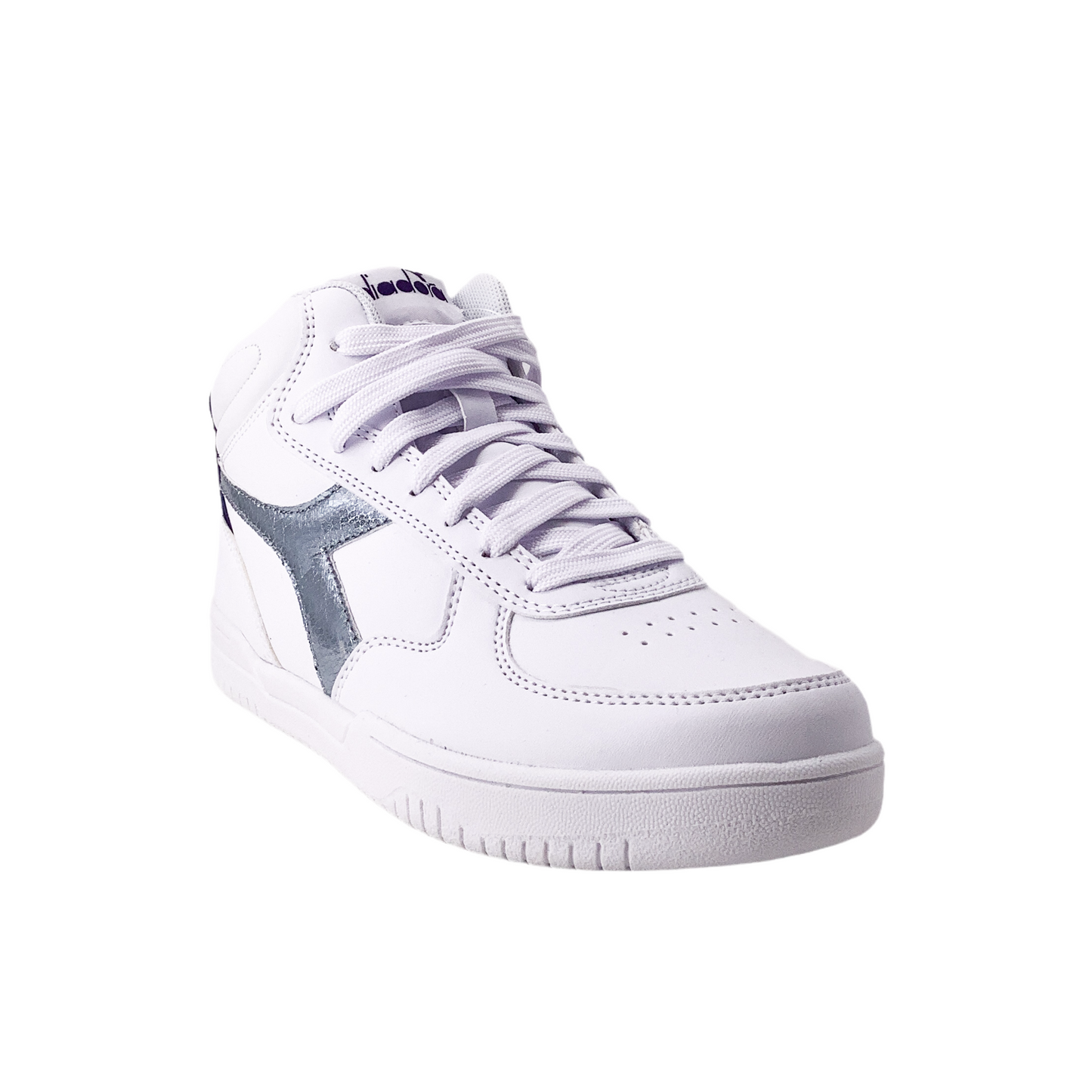 Diadora Raptor Mid Kristallweiß Silber