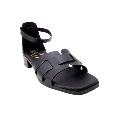 Oh! My Sandals 5601 Black Cowhide Smooth