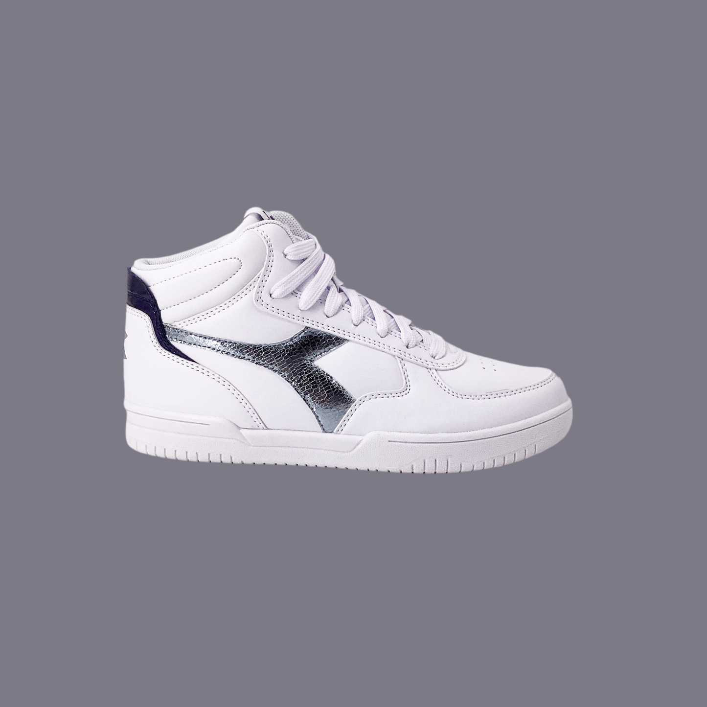 Diadora Raptor Mid Kristallweiß Silber